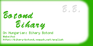 botond bihary business card